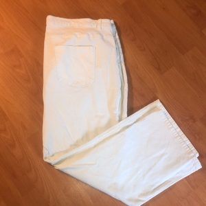 Woman Within White/Cream Plus size 28W Corduroys